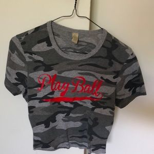 Play Ball Crop Top